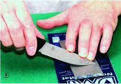 как правильно точить ножи вручную бруском